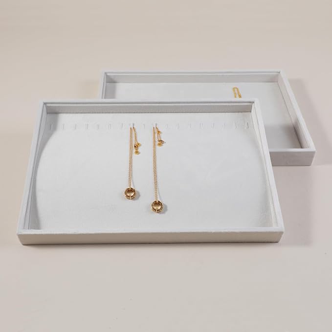 Velvet Jewelry Display Tray For Bracelet Pendant Necklace, Drawer Insert - Image 5