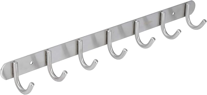 Towel Hook Rack Brushed Nickel by Sagmoc