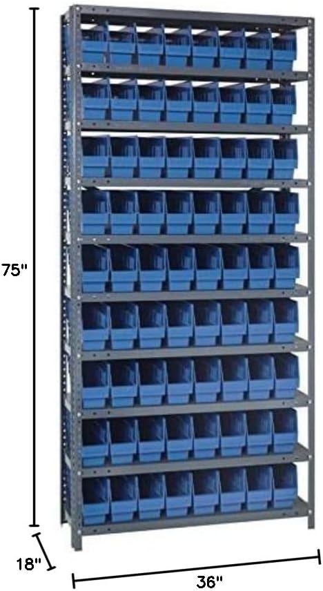 Quantum Storage Systems 1875-203BL Store More Steel Shelving Unit - Image 2