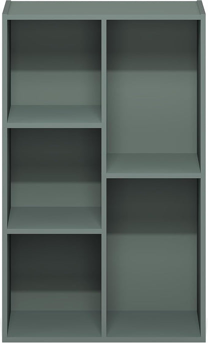 Furinno LUDER Book Shelf, 5-Cube Bookshelf, Reversible Bookcase, 9.4" x 19.5" x - Image 6