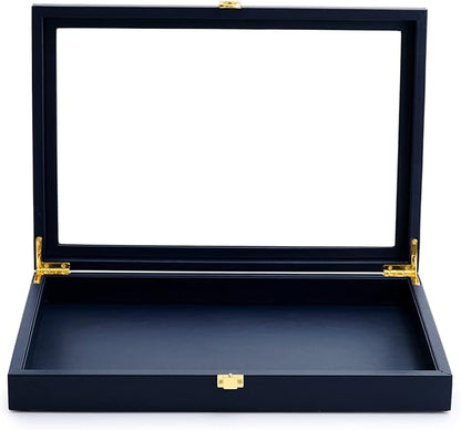 Oirlv Premium Blue Leather Flat Jewelry Tray by Oirlv