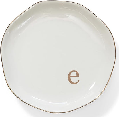 HOME SMILE Initials Ring Dish Jewery Tray by HOMESMILE