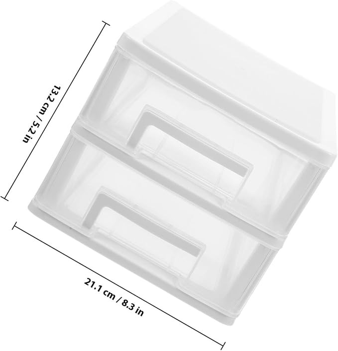 BESPORTBLE Transparent Desktop Drawer Organizer Box Drawer Storage Cabinet - Image 3