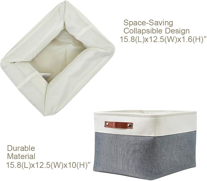DECOMOMO Storage Bins, Extra Large Fabric Storage Baskets - Image 4