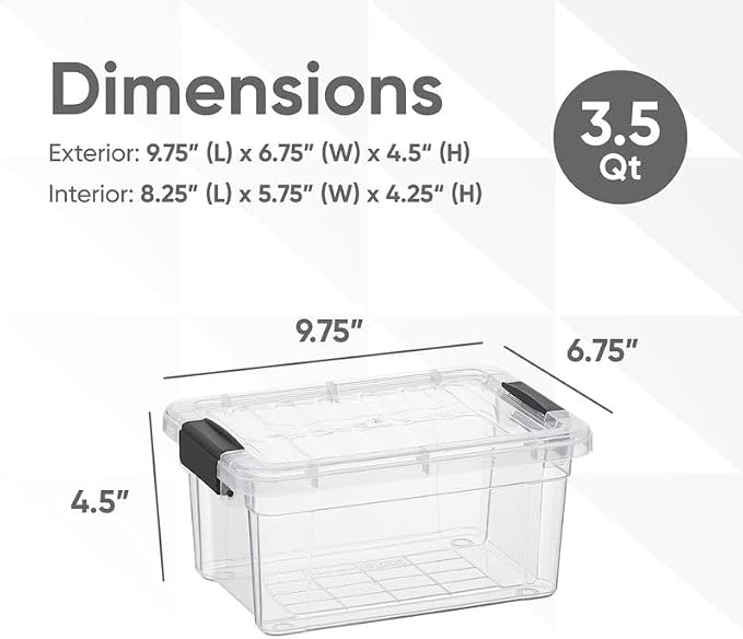 Superio Clear Storage Bins - Image 2