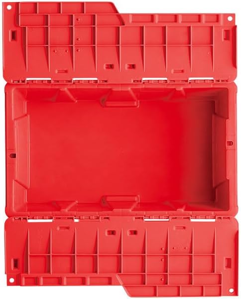 Plastic Storage Tote with Flip Lid, 19.7 x 11.8 x 7.3 inches - Image 2