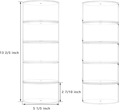 NIUBEE Belt Organizer, Acrylic 10 Layers Belt Case Storage Holder and Display - Image 2