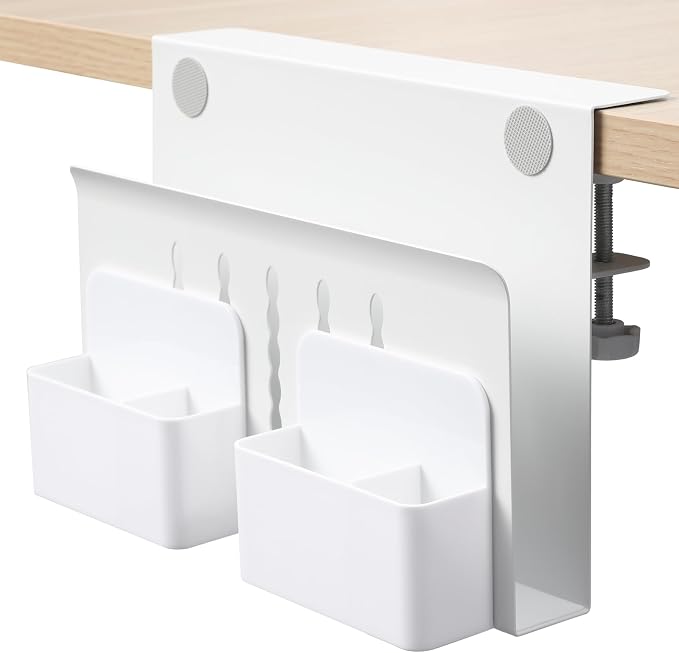 MAXECHO Desk Side Storage, Under Desk Laptop Mount, Table Side Hanging File by MAXECHO