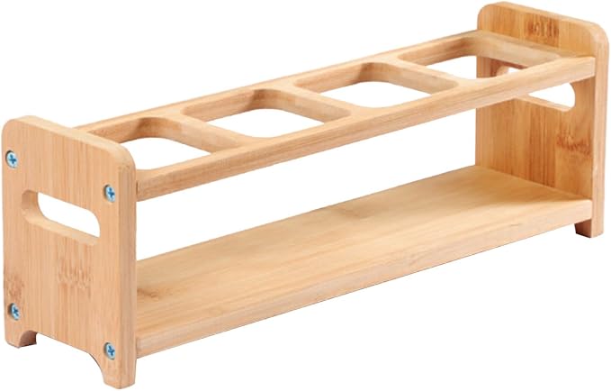 TOPINCN Rack Organizer, Storage Holder Seasoning Storage 4 Holes Shelf by TOPINCN