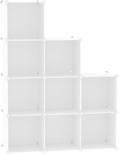 C&AHOME Cube Storage, 9-Cube Bookshelf, Plastic Closet Cabinet Organizer by CAHOME
