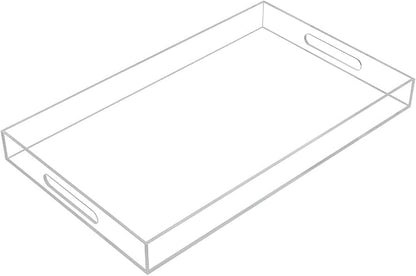 Clear Sturdy Acrylic Serving Tray by KEVLANG