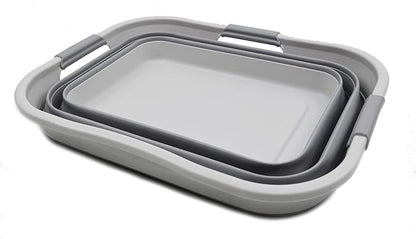 SAMMART 30L Collapsible Plastic Laundry Basket - Image 2