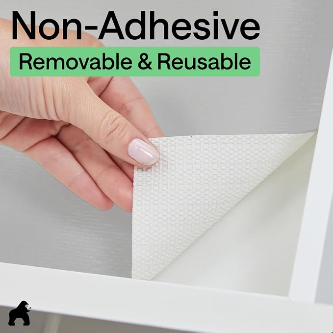 GORILLA GRIP DripGuard Shelf Liner, Non-Adhesive Drawer and Kitchen Cabinet - Image 7