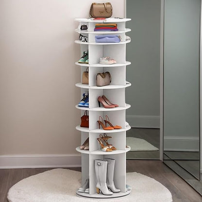 Shoe Organizer 6-Tier Spinning Shoe Rack - Image 7