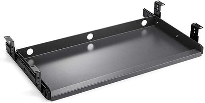 Keyboard Tray Under Desk Heavy-Duty Metal Slide-Out Platform Drawer Tray by SKYZONAL