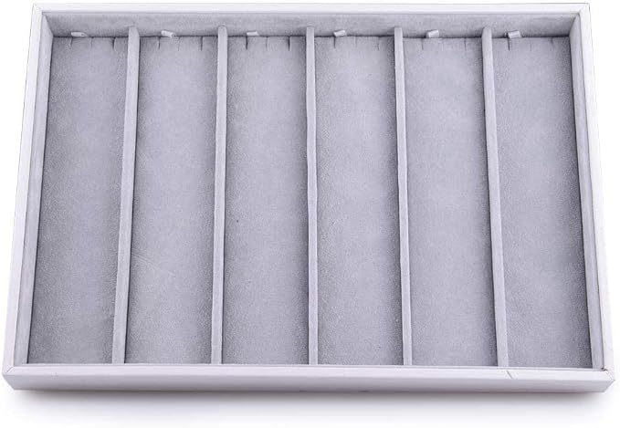 Oirlv Velvet Stackable Jewelry Tray Display Organizer, Necklace Pendant | Soft by Oirlv