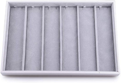 Oirlv Velvet Stackable Jewelry Tray Display Organizer, Necklace Pendant | Soft by Oirlv