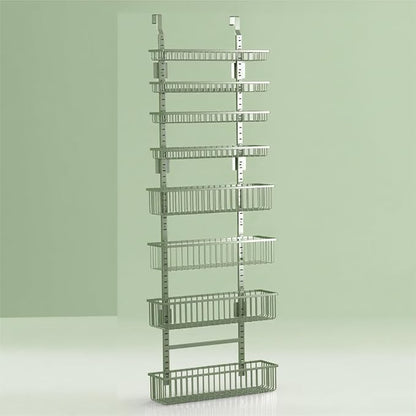 Moforoco Sage Green Over The Door Pantry Organizer, Pantry Door Organizer - Image 2