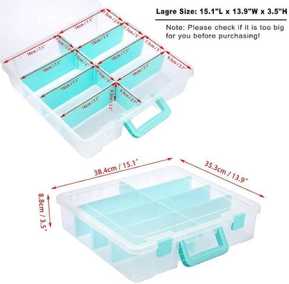 BTSKY Clear Plastic Dividing Storage Box - Image 3