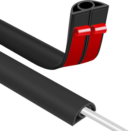 Floor Cord Covers for Wires 6FT Cable Hider Wire Cover Self Adhesive Cord Hider by JAHOMFAI