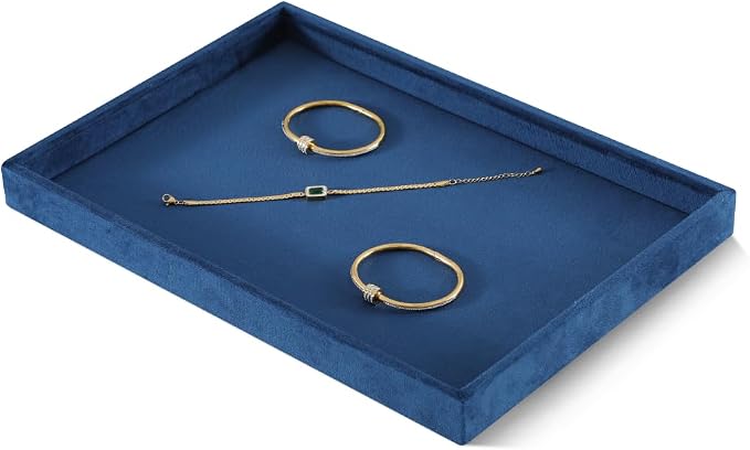 Velvet Stackable Jewelry Display Flat Tray - Image 3