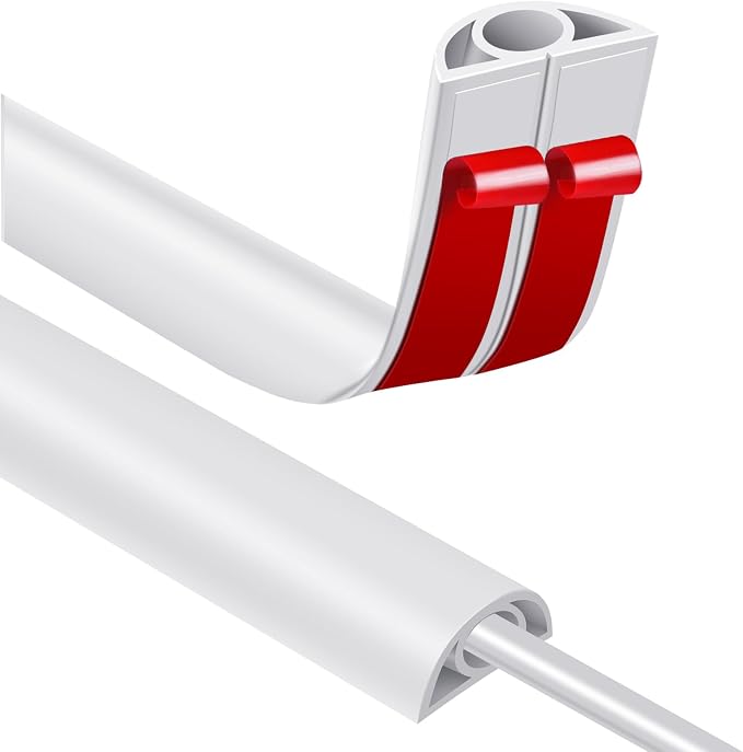 Floor Cord Covers for Wires 6FT Cable Hider Wire Cover Self Adhesive Cord Hider by JAHOMFAI