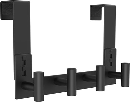 PMMASTO Over The Door Hooks, Fits 1-3/4" Thick Door No Drill Hooks by PMMASTO