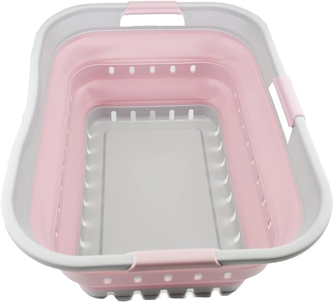 SAMMART 42L Collapsible Plastic Laundry Basket by SAMMART