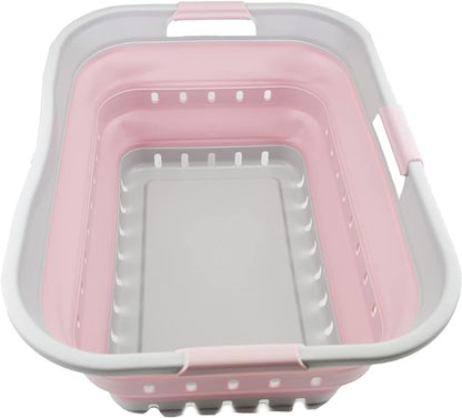 SAMMART 42L Collapsible Plastic Laundry Basket by SAMMART
