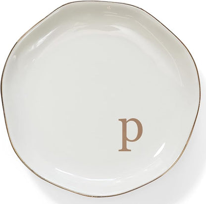 HOME SMILE Initials Ring Dish Jewery Tray by HOMESMILE