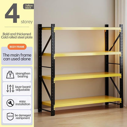 Heavy Duty Warehouse Shelving 4-Tier Industrial Steel Storage Shelves, 2600LB - Image 3