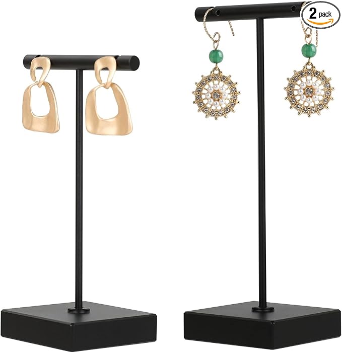 GemeShou 2pcs metal earring holder, mini hangers by GemeShou