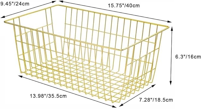 SANNO Wire Baskets Storage Baskets, Freezer Bakets Pantry Baskets Kitchen - Image 4
