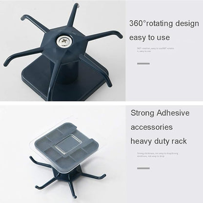 2PCS Under Cabinet Hooks, 360 °Rotation Kitchen Hooks - Image 7