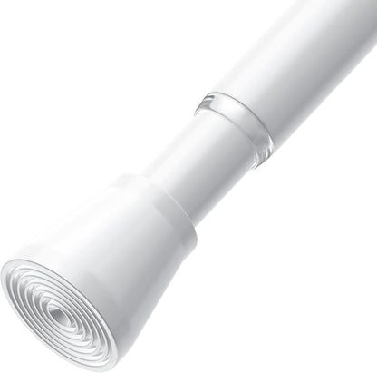 AIZESI White Tension Rod for Windows 28 to 48 inch, Adjustable Curtain Rods No by AIZESITENSIONROD