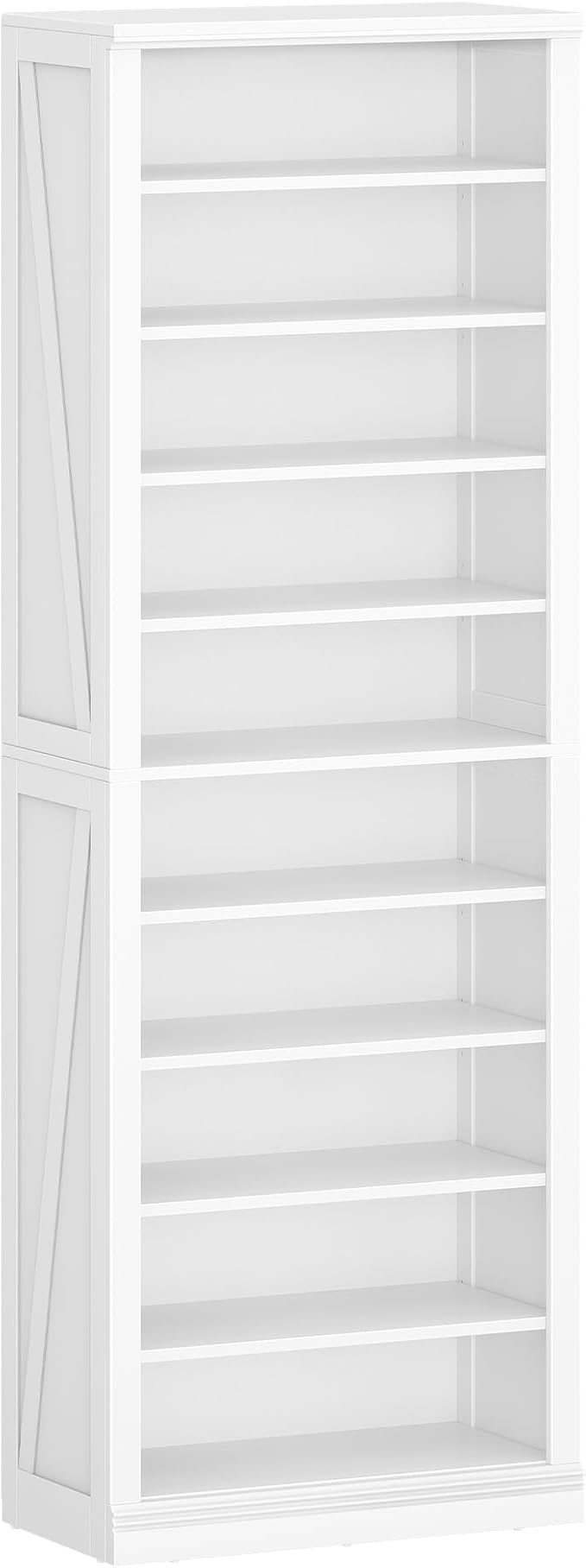 Hzuaneri Shoe Storage Cabinet, 10 Tiers Farmhouse Tall Shoe Cubby Organizer | - Image 9