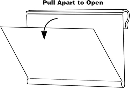 50 Pack Reusable Plastic Wire Shelf Label Holder, - Image 3