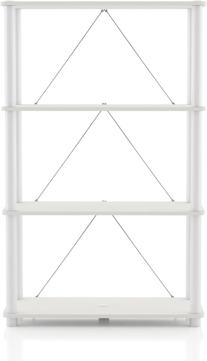 Homes: Inside + Out Apexa Modern 4-Tier Wide Shelving Units, Collectibles - Image 11