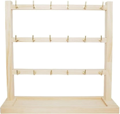3 Layers of Wooden Display Eacks by Unknown