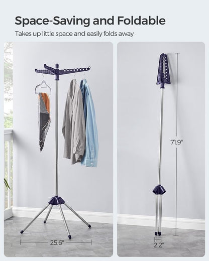 SONGMICS Clothes Drying Rack, 59-Inch Folding Laundry Drying Rack - Image 3