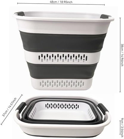 SAMMART 40L Collapsible Plastic Laundry Basket - Image 7