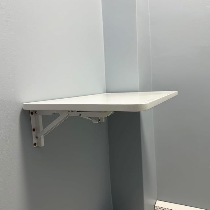 Wall Mounted Folding Table, Stainless Steel Bracket Laundry Folding Table - Image 9