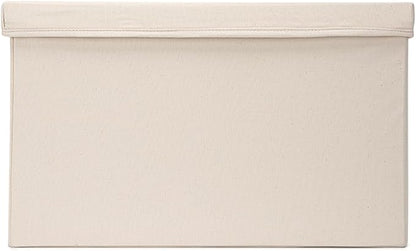 Foldable Storage Bins with Lids Cotton Canvas Rectangular Storage Box Ideal - Image 8