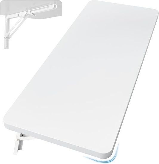 Wall Mounted Folding Table 39.4”L x 19.7”W, Laundry Folding Table by Neoaider