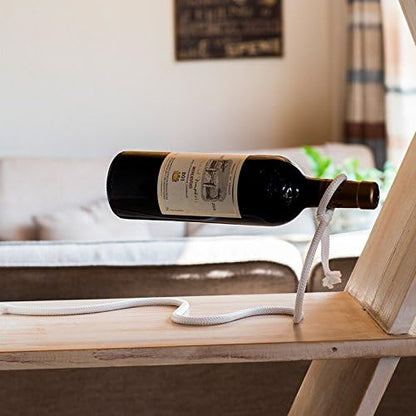 Magic Rope Wine Rack, Creative Metal Chain Suspension Floating Illusion Wine - Image 4
