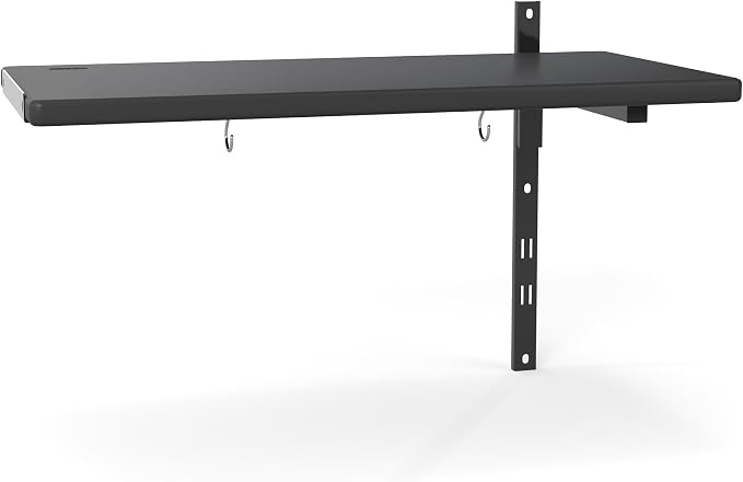 HOMSPARK 1-Piece Up and Down Adjustable Plastic Shelf by HOMSPARK