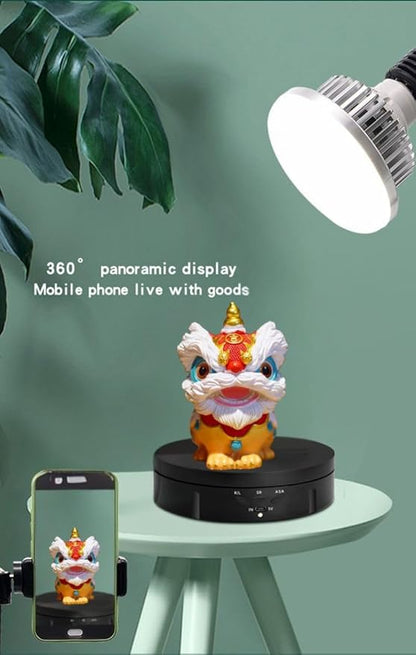 JAYEGT Motorized Rotating Display Stand, 5.74inch /22lbs Load, 360 Degree - Image 2