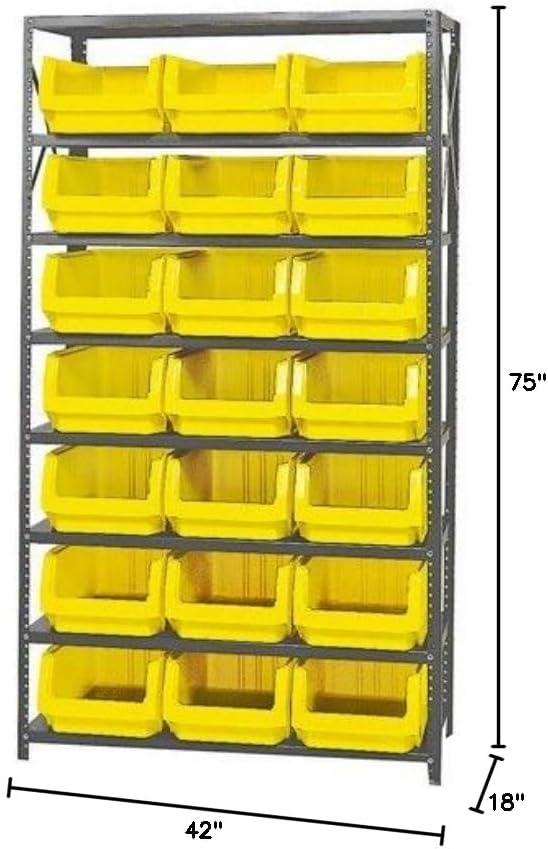Quantum Storage Systems MSU-532BL Solid Heavy Duty 8 Shelves 21 MAGNUM Blue - Image 2