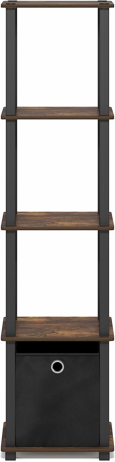 Furinno Turn-N-Tube Book Shelf, 5-Tier Square Open Frame Display Shelf - Image 7