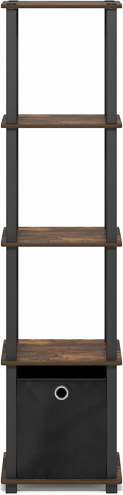 Furinno Turn-N-Tube Book Shelf, 5-Tier Square Open Frame Display Shelf - Image 7